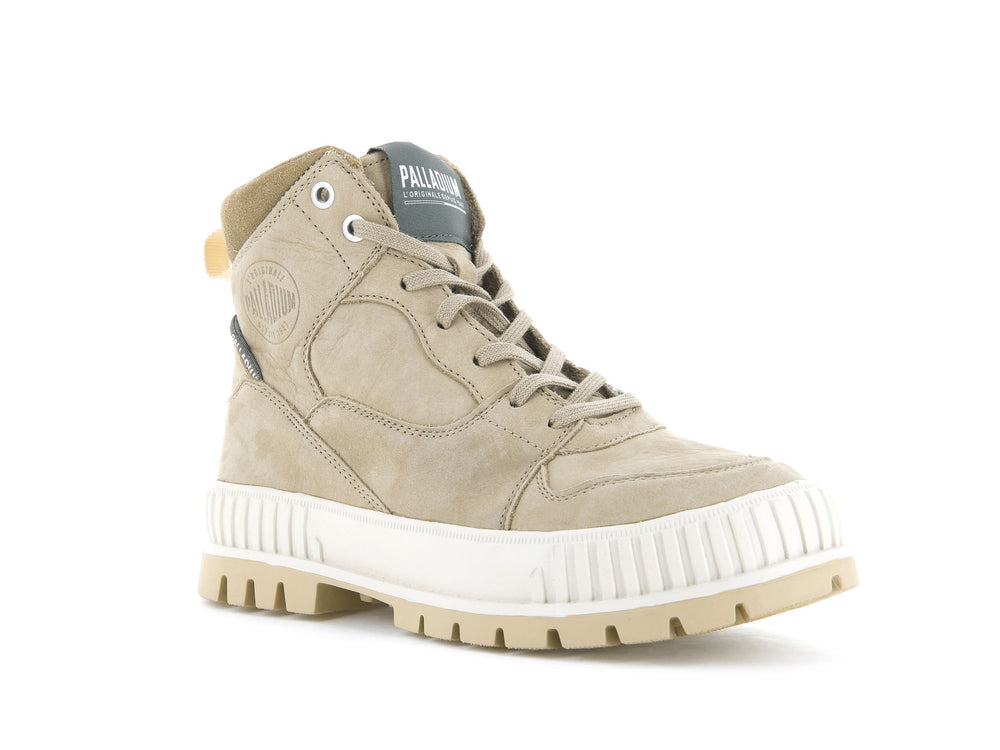 Zapatillas Palladium PALLASHOCK HI SNK Mujer Stucco | Costa Rica-08256